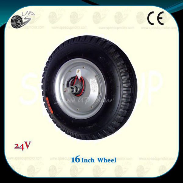 16inch-powered-wheel-with-wire-tire24v-180w-brush-dc-hub-motor-1dy-d2