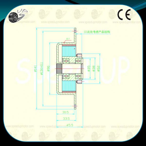 24V Customer Made Motor,Fan Brushless DC Motor