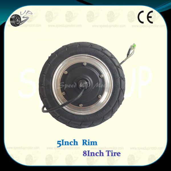 8Inch Inflatable Tyre Powered Wheel Brushless Hub DC Motor, SA02-8-